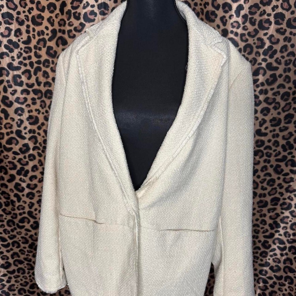 Future Collective Jenny K. Lopez ivory white blazer